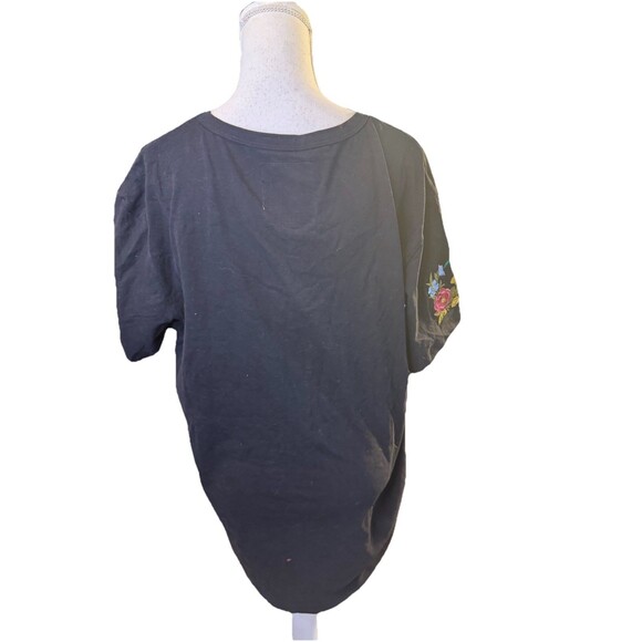 NWT PROFOUND AESTHETIC Graphic Tee T-shirt Streetwear Black Embroidered Large a7 - Picture 3 of 12